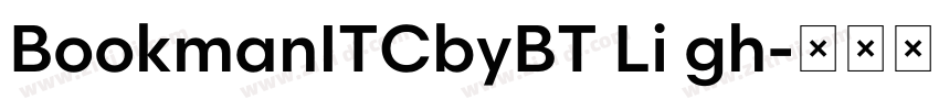 BookmanITCbyBT Li gh字体转换